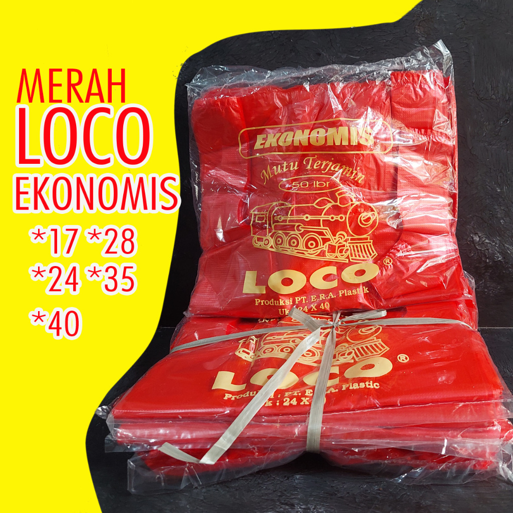 KANTONG plastik kresek loco EKONOMIS  ( TERSEDIA ANEKA UKURAN ) PLASTIK KANTONG ASOY ASOI