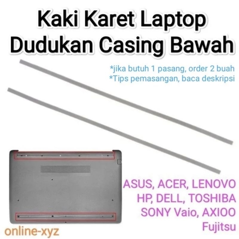 rubber feet strip Bantalan Karet kaki casing bawah laptop ASUS ACER HP DELL LENOVO Axioo