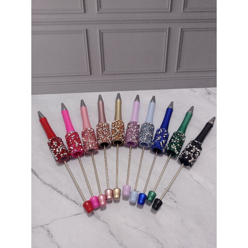 

Pulpen Manik Manik Diamond DIY Diamond Beadable Pen Bolpoin