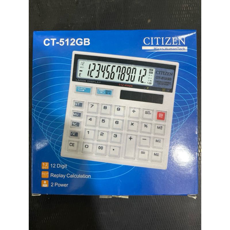 

Kalkulator Citizen CT-512GB