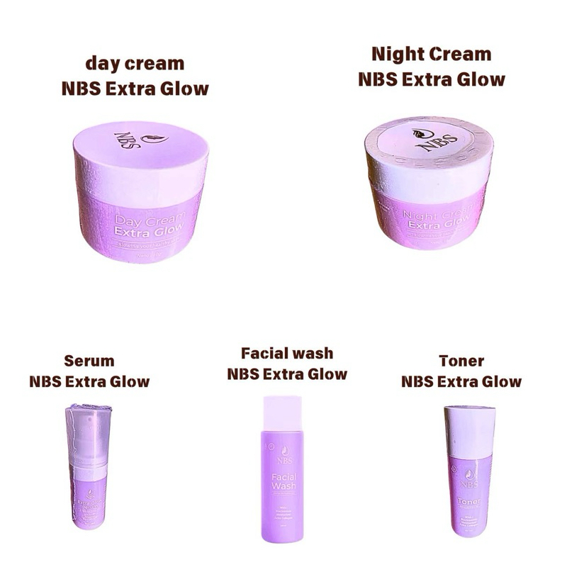 Ecer Nbs Extra Glow Day Cream / Night Cream / facial wash / Toner / Serum