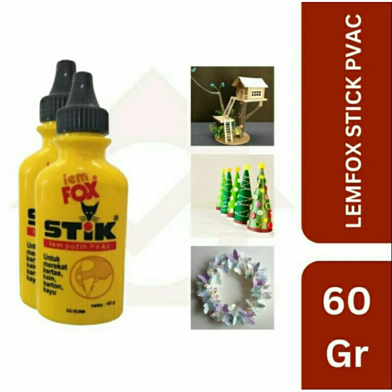 

Lem Fox Stik 60 gr kemasan praktis untuk prakarya sekolah