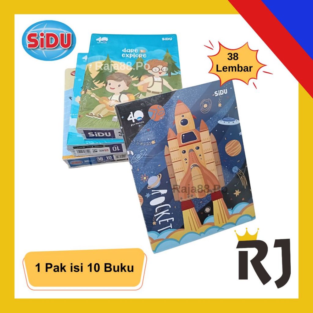 

Buku Tulis SIDU 38 Lembar (1 Pak isi 10 Buku)