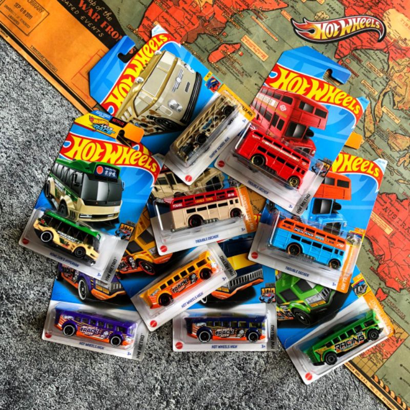 Hot Wheels Regular Bus/Bis All Series - Mainan Mobil Balap