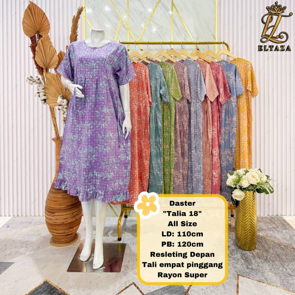 Eltaza Daster Batik Cap Pekalongan Busui Frendly Rayon Super All Size