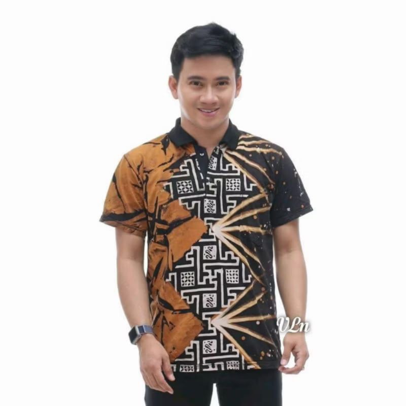 KAOS BATIK CAP BERKERAH MILENIAL