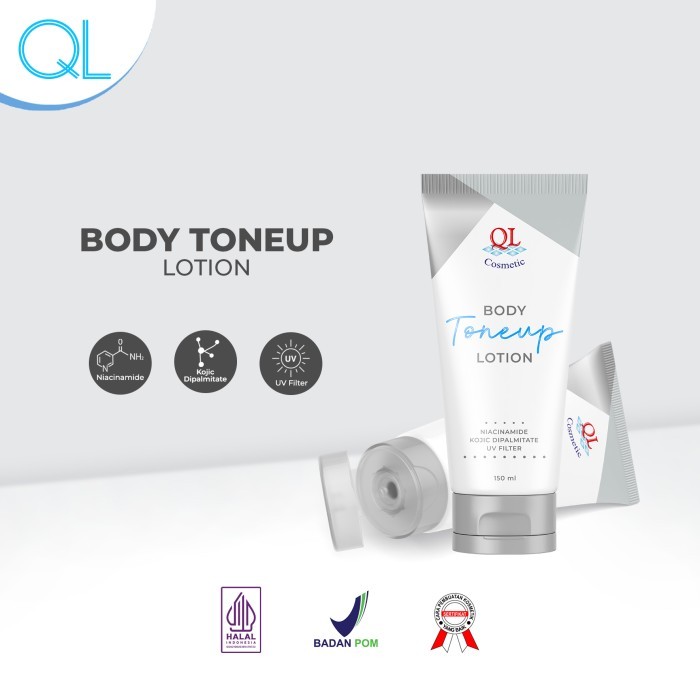 QL Body Tone Up Lotion - QL Brightening Hand & Body Lotion - 150ml / QL BODY TONE UP FIRMING LOTION