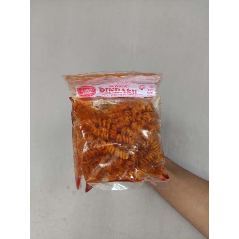 

makaroni ulir pedas gurih