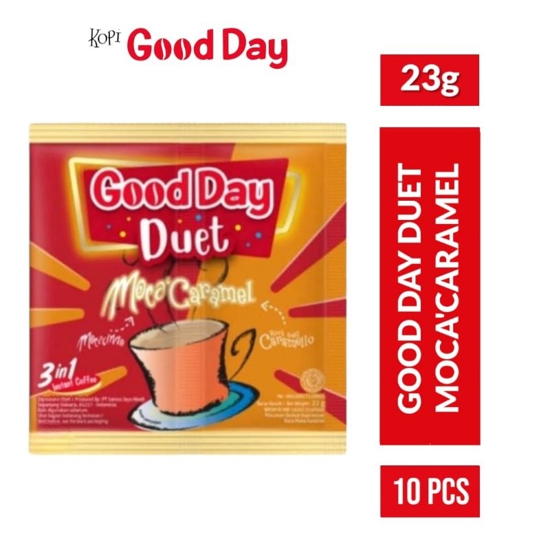 

GOOD DAY Duet Moca Caramel 10x23gr / Good Day Duet Moca Caramel Renceng 10 pcs