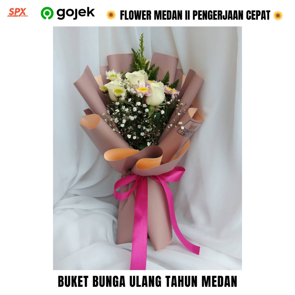 flower medan buket bunga asli wisuda anniversary pernikahan ulang tahun medan