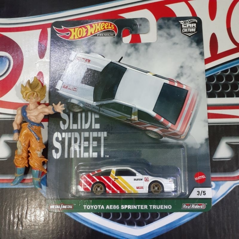 Hotwheels Toyota AE86 Sprinter Trueno Slide Street Premium