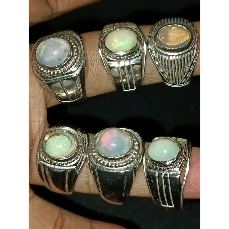 Cincin Batu Kalimaya Keristal Asli Banten , Nyala Ful Jarong