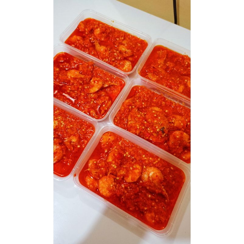 

sambal udang Frozen,250gr beku HALAL