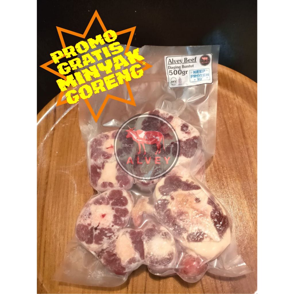

Buntut Sapi Halal 100% 500gr – Daging Empuk dan Segar untuk Sop Buntut sapi