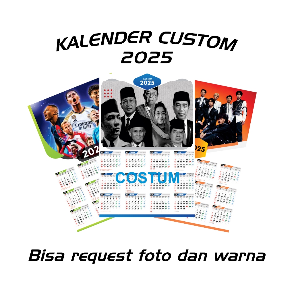 

Kalender 2025 Custom ubah foto dan warna
