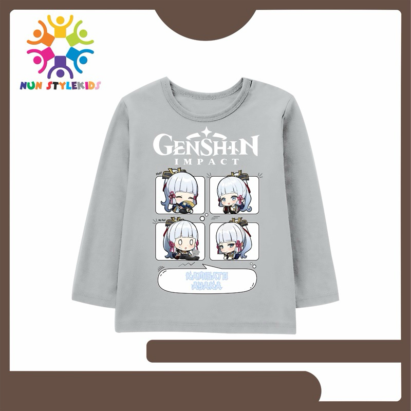 Baju Kaos Anak Motif Genshin Impact