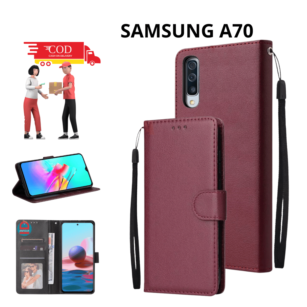 CASE HP SAMSUNG A70 CASE DOMPET FLIP CASE WALLET FLIP LEATHER CASE PREMIUM-FLIP WALLET