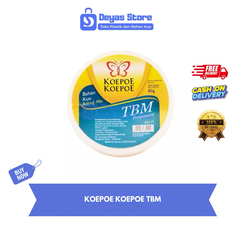 

KOEPOE KOEPOE TBM/EMULSIFIER 80GR