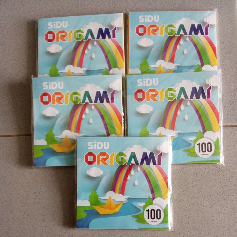 

kertas origami warna kecil sidu punya isi 100
