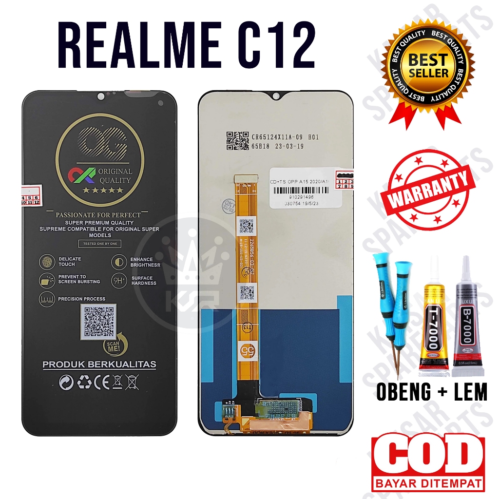 Lcd Touchscreen REALME C12 Original Lcd REALME C12 Fullset OEM Quality