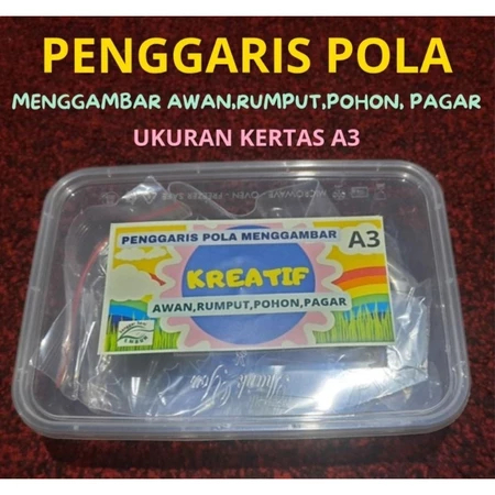 

Penggaris Pola Ukuran A3 Menggambar Awan, Pohon, Rumput, Pagar, Gratis Sulak Crayon