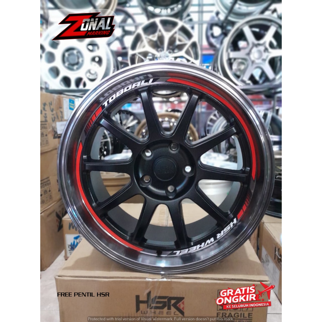 VELG MOBIL RACING MURAH HSR TOBOALI RING 18 BUAT PAJERO FORTUNER HILIX