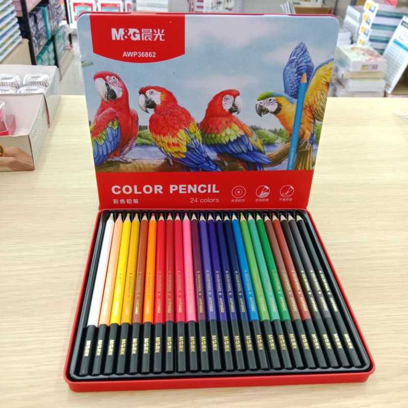 

M&G Color Pencil In Metal Box 24 Colors AWP36862