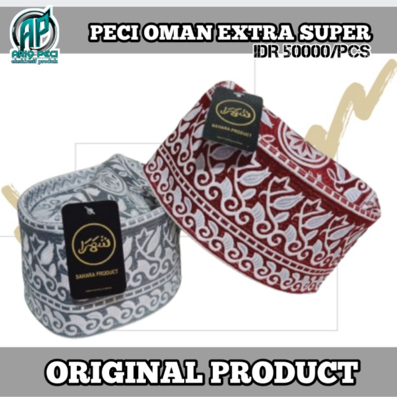 Peci Oman Songkok Bangladesh Original Putih