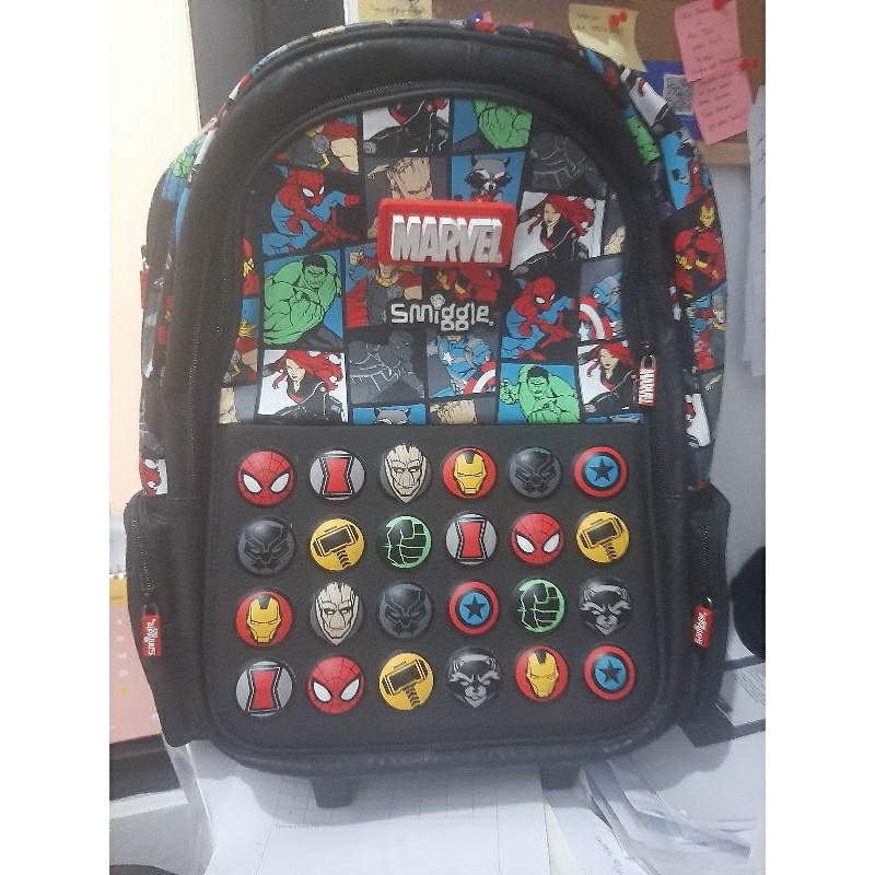 Preloved Smiggle Trolley Bag Marvel
