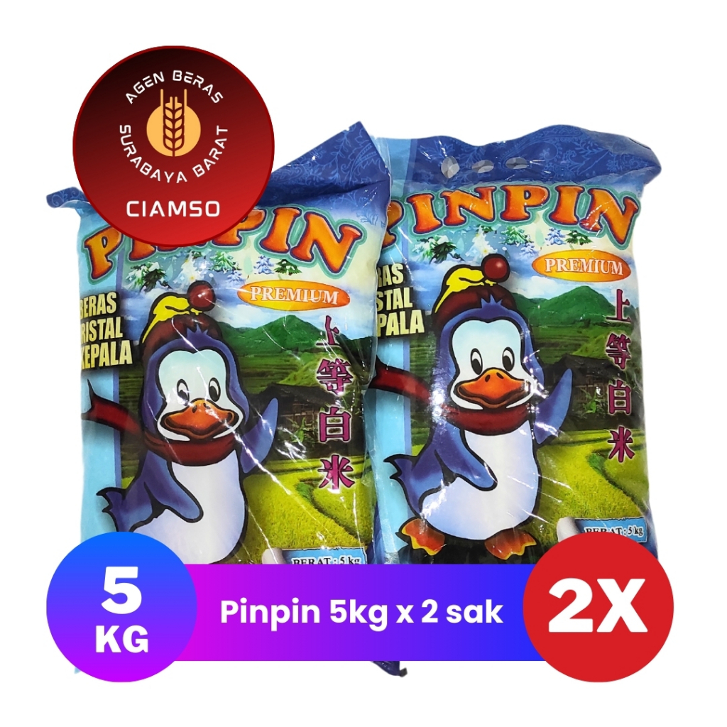 

Beras Premium Pinpin 5kg Isi 2 pcs