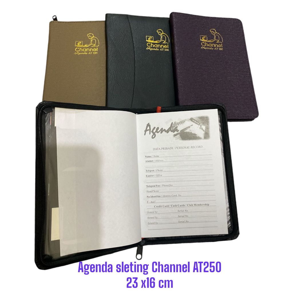 

[1 Pcs] Buku Agenda Sleting 100 Lembar Channel AT250 / Notebook Catatan 100 Lembar Channel AT250
