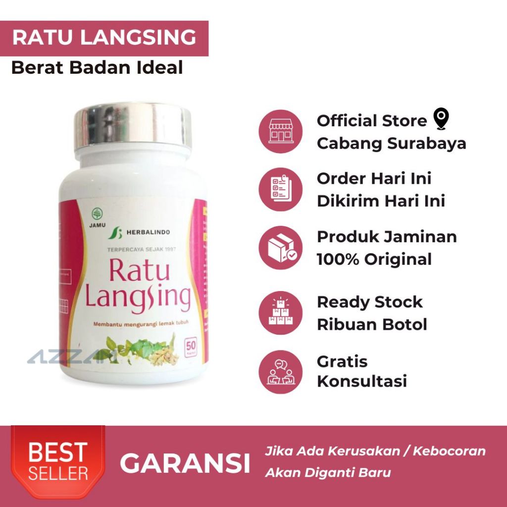 Ratu Langsing - Kapsul Pelangsing Herbal - Kapsul Pelangsing Badan