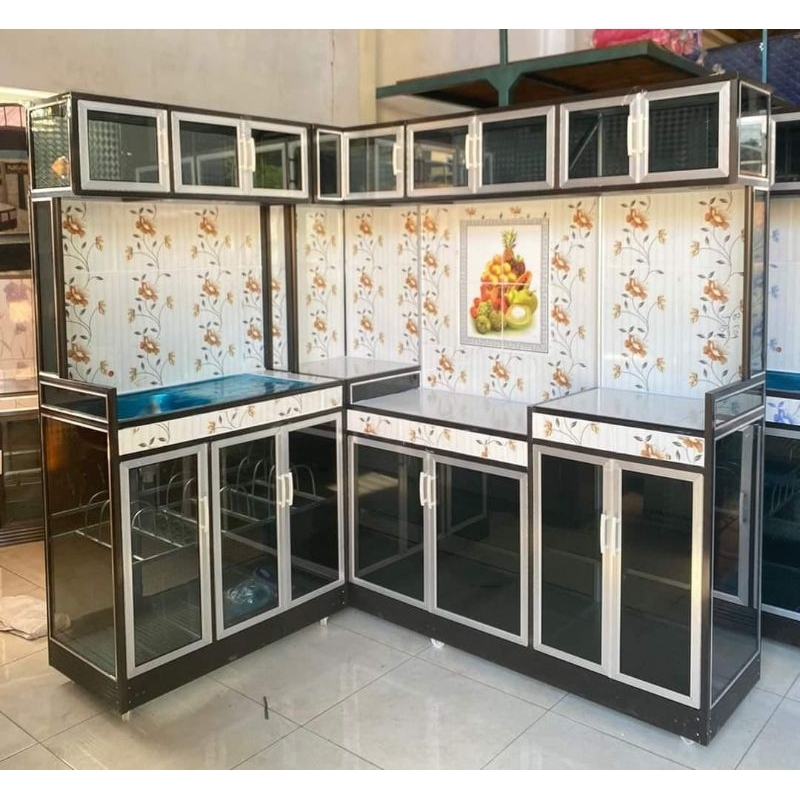 kitchen set alumunium Rak dapur/lemari dapur sudut