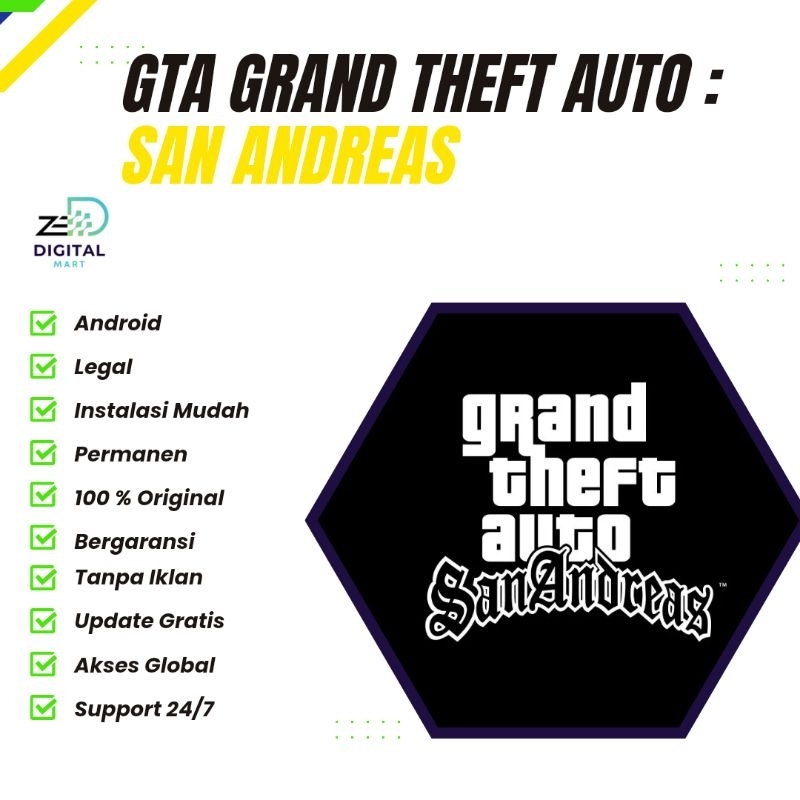 GTA San Andreas Resmi: Akses Android 100% Original