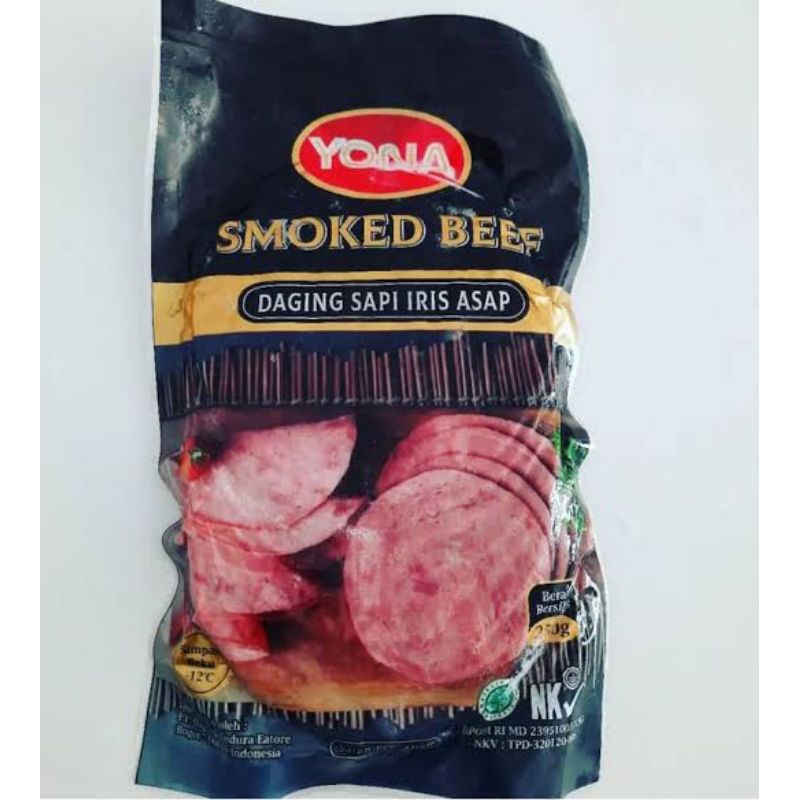 

YONA SMOKE BEEF SLICE ISI 10 250gr