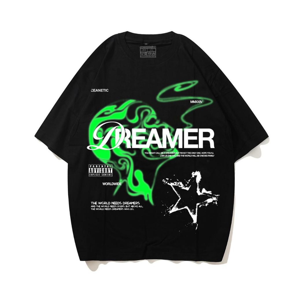 OCEANETIC KAOS OVERSIZE UNISEX DISTRO BANDUNG