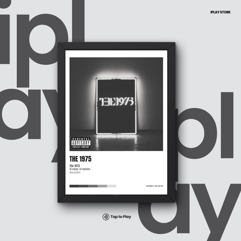 Hiasan Poster + Frame Music Album: The 1975 - The 1975 15x20 cm
