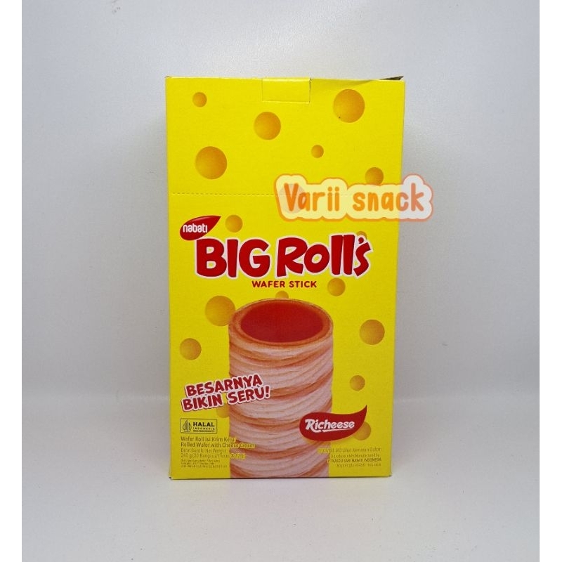 

Nabati BIG Rolls Wafer Stick 1Box Isi 20 pcs