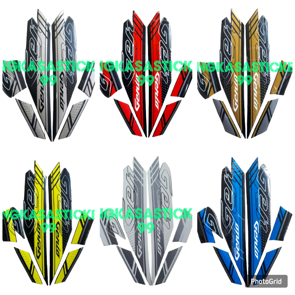 sticker striping motor honda genio 110 2021