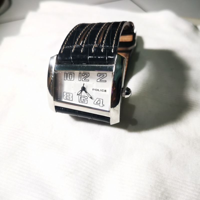 Jam Tangan Police 10284M Original Leather Strap - Bekas