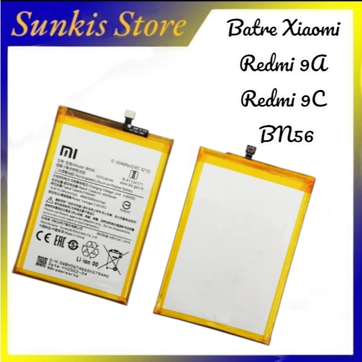 Batre Batteray Xiaomi Redmi 9A Redmi 9C BN56 Baterai Batrei Original