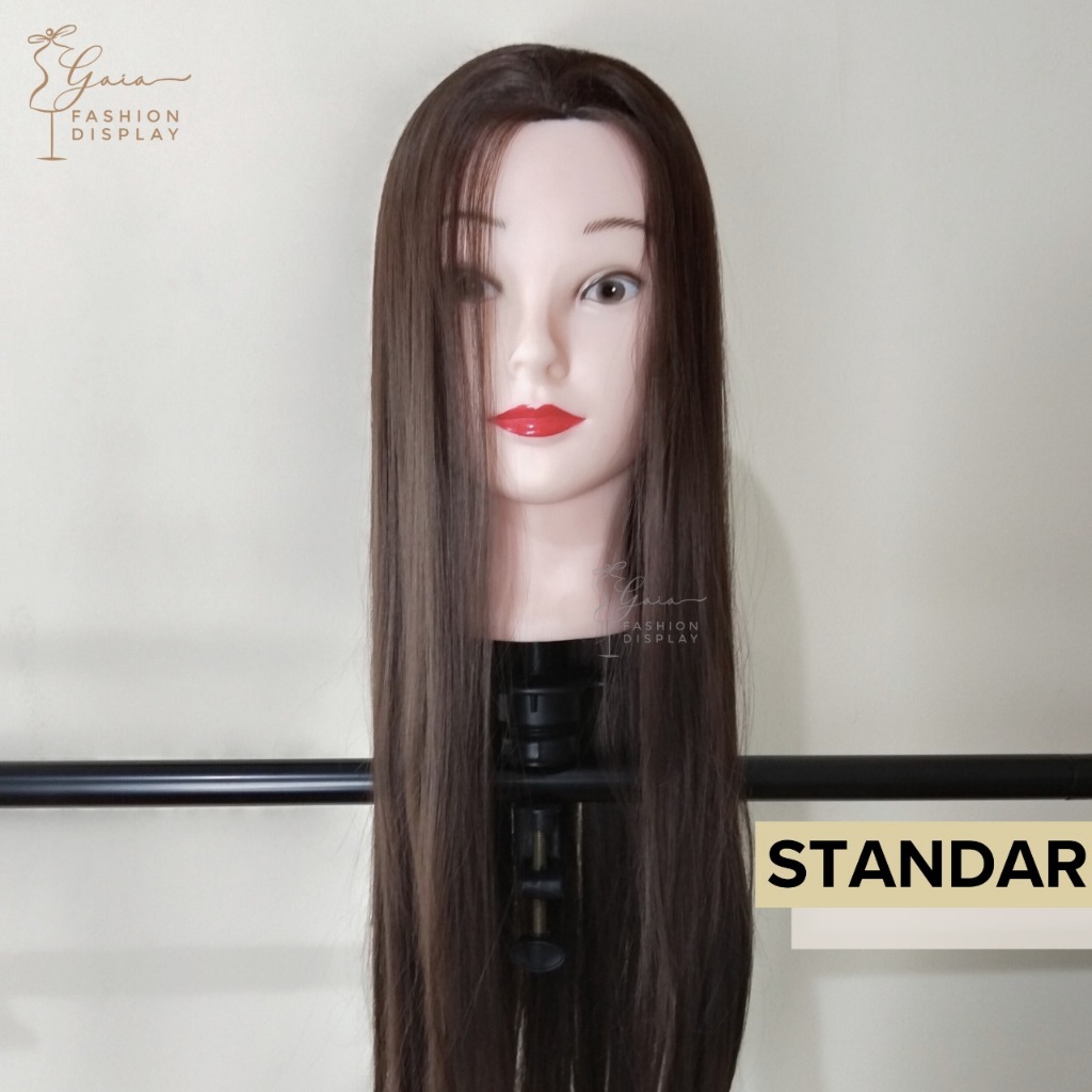 RB Manekin Bisa Potong Rambut Manekin Kepala Rambut Salon Hairdo Sanggul Sasak / Manekin Kursus