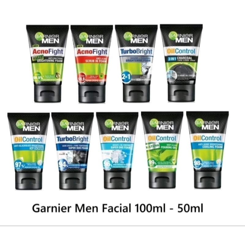 Garnier men facial foam 50-100 ml Garnier men acno fight/Garnier men oil control