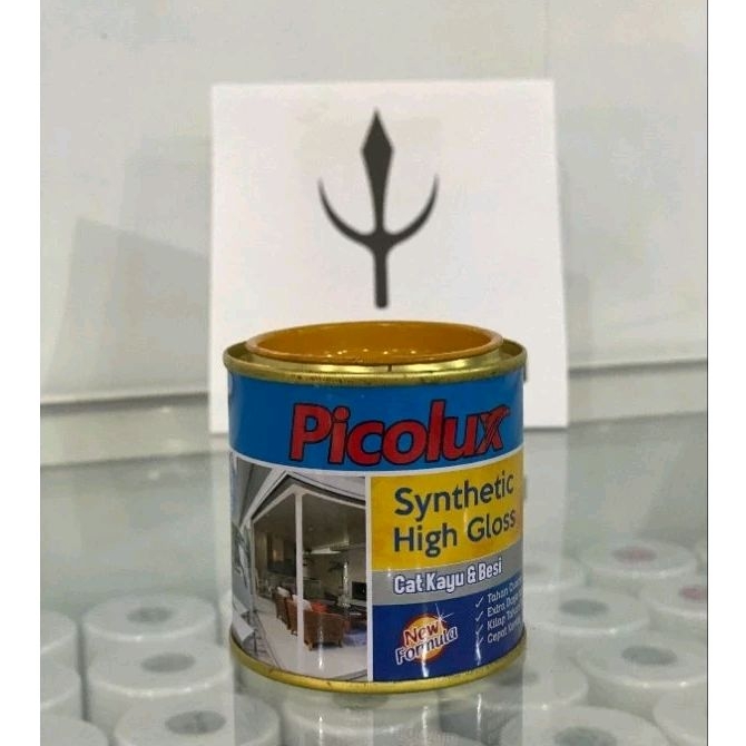 Cat Synthetic Kayu dan Besi Picolux 923 Brown 200 ml / Cat Kayu dan Besi Picolux Warna Coklat