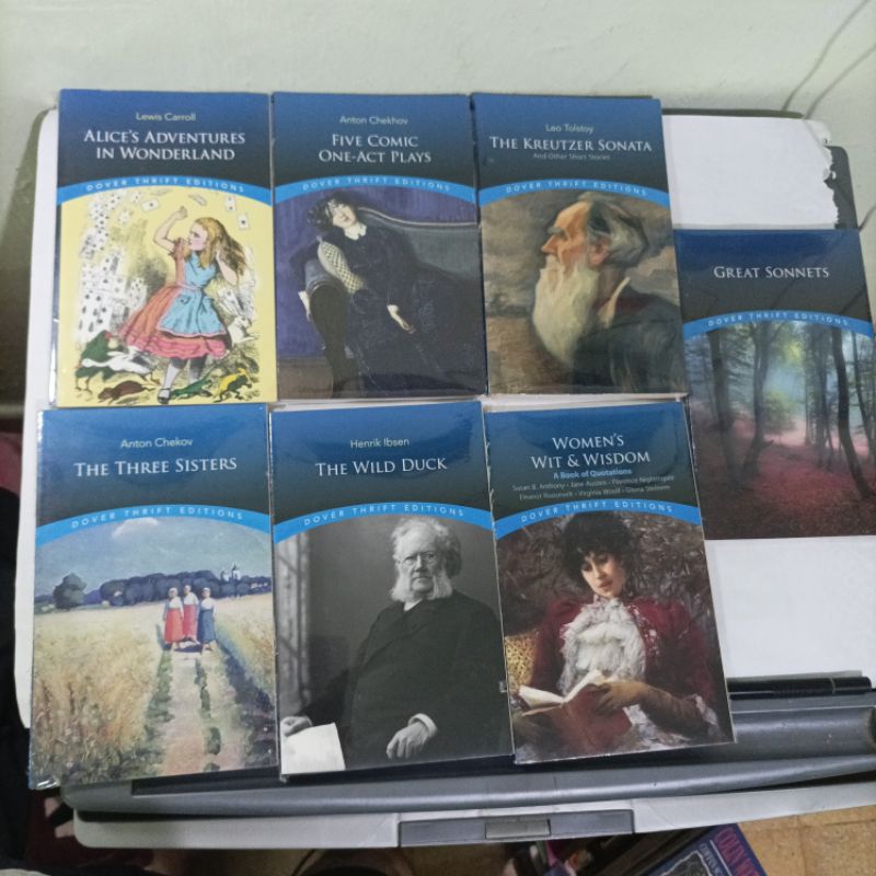 buku import DT Women's wit and wisdom, the Wild Duck (Henrik Ibsen) , The Three  Sisters (Anton Chec