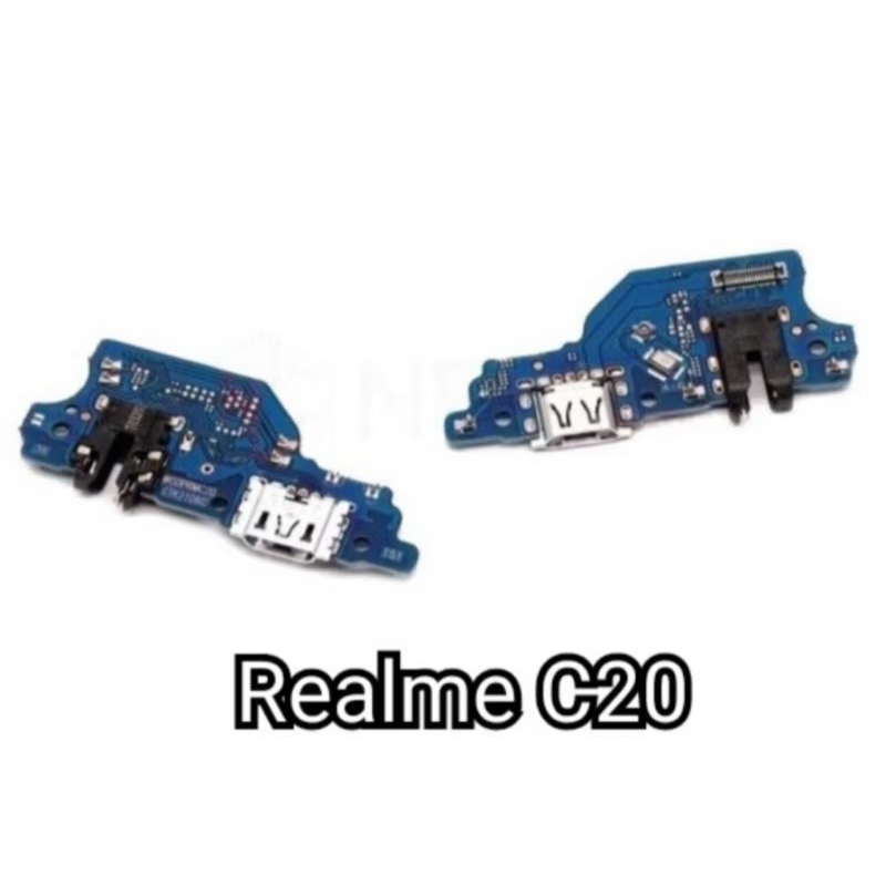 Konektor charger / Papan Cas Realme C20 / C21 mic + Board Casan Original