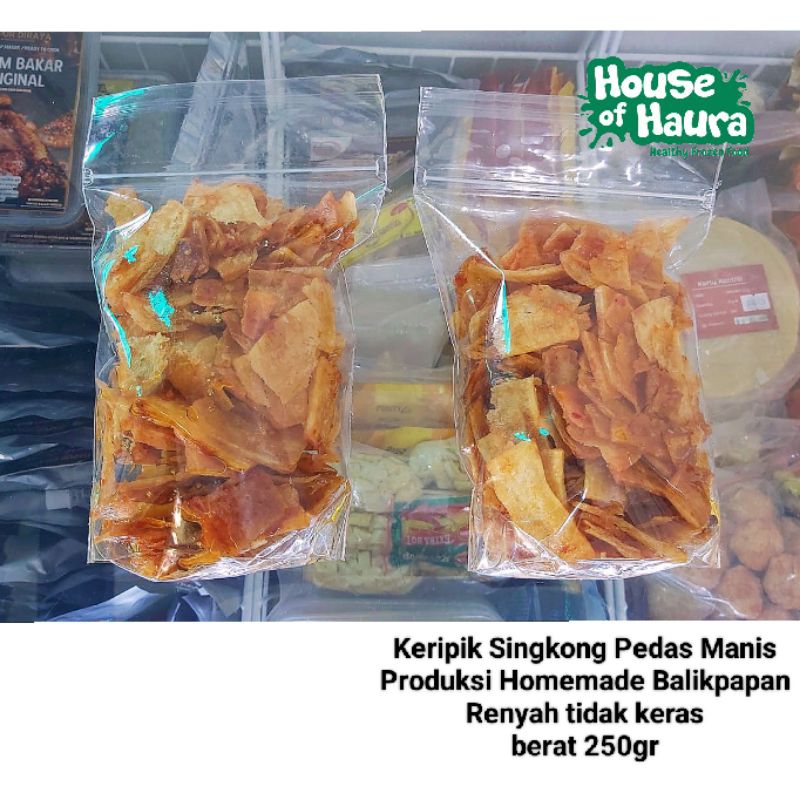 

Keripik singkong pedas manis pake jnt minimal 2pcs bisa campur