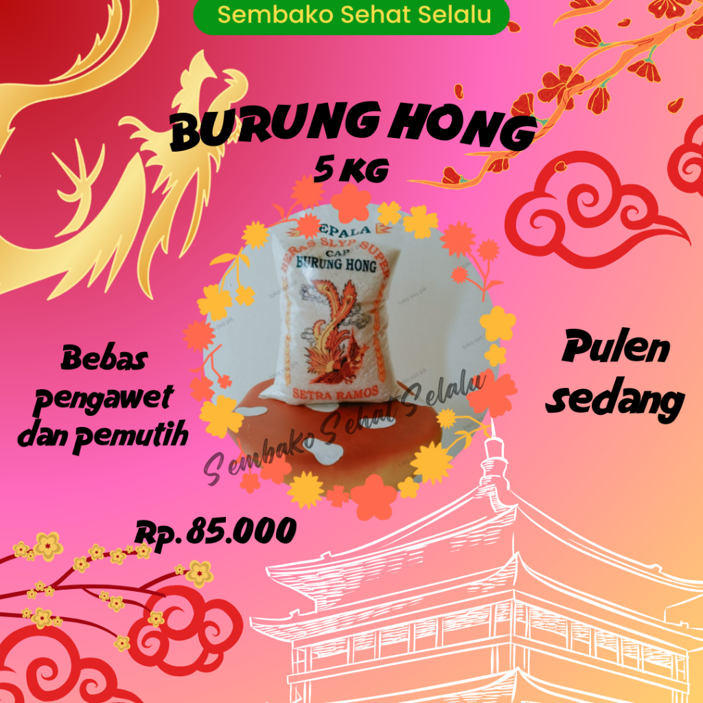 

Beras Cap Burung Hong 5 kg Setra Ramos