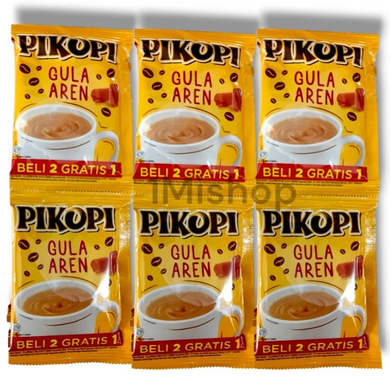 

pikopi gula aren 3 in 1 beli 2 gratis 1 renceng 15 sachet 22gr