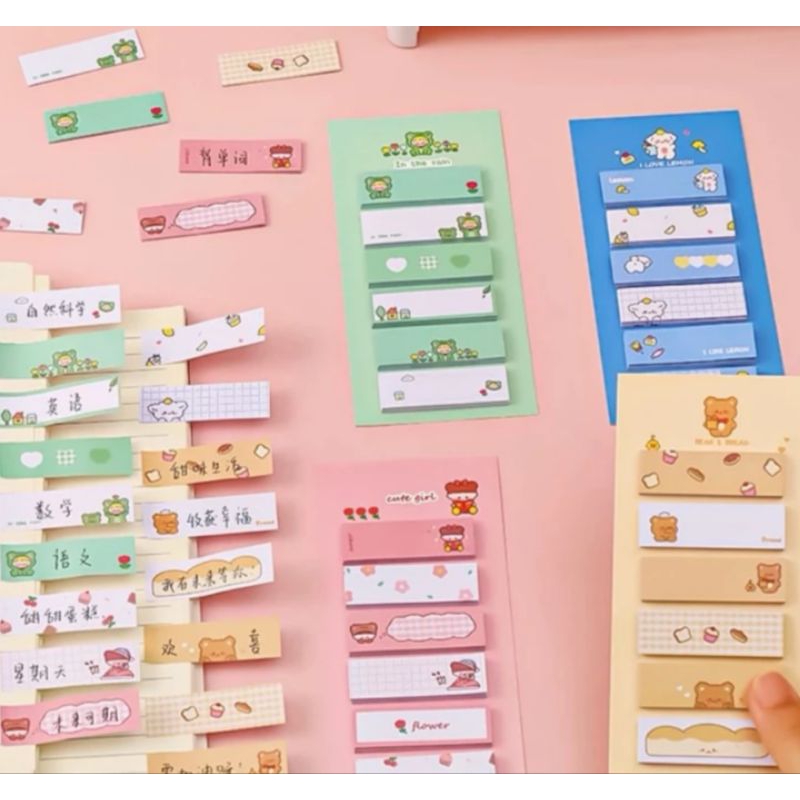 

Sticky notes lucu 6in1/ 120lembar notes kertas tempel karakter